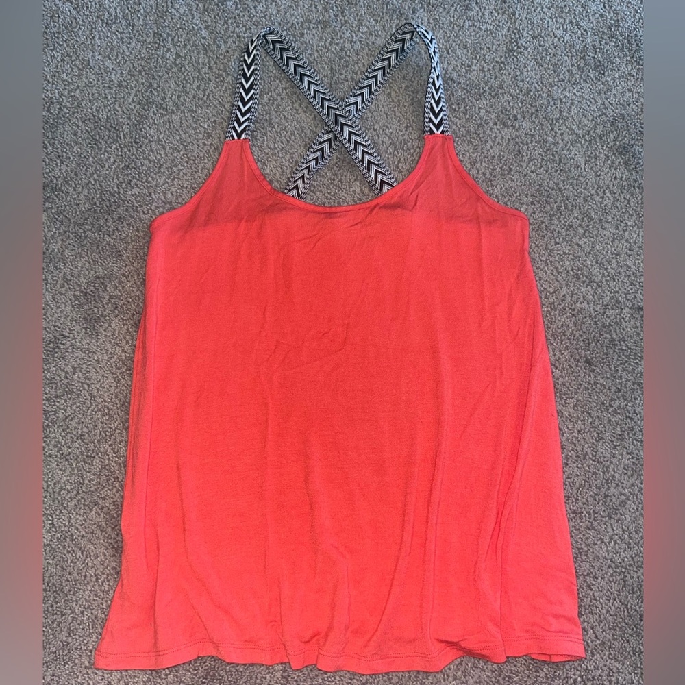 Maurice’s red summer tank top cross back womens size M